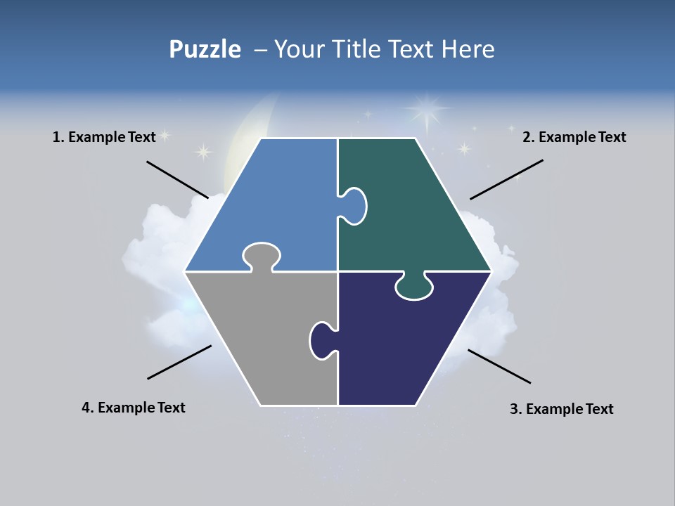 Scene Moon Space PowerPoint Template