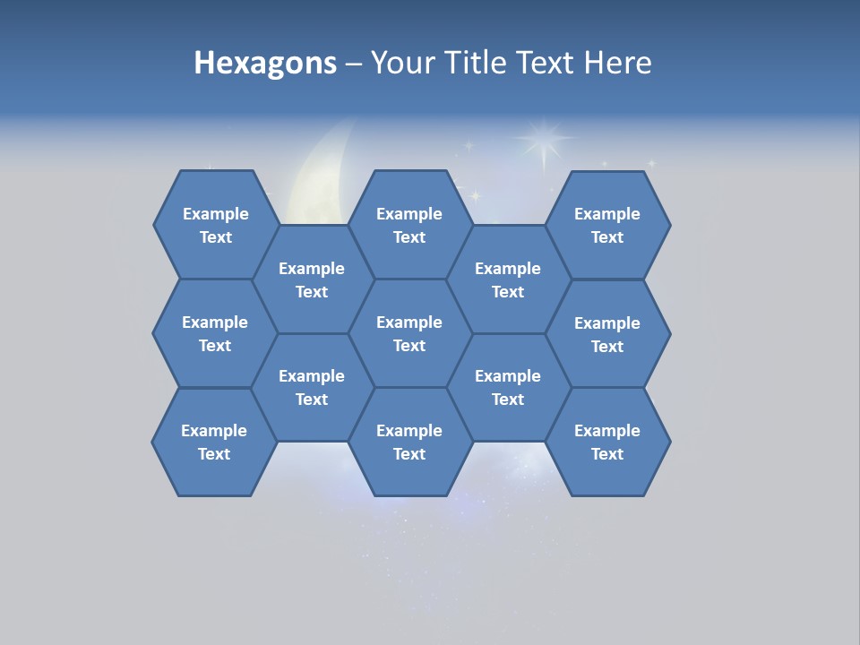 Scene Moon Space PowerPoint Template