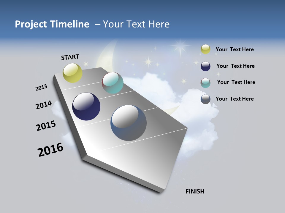 Scene Moon Space PowerPoint Template
