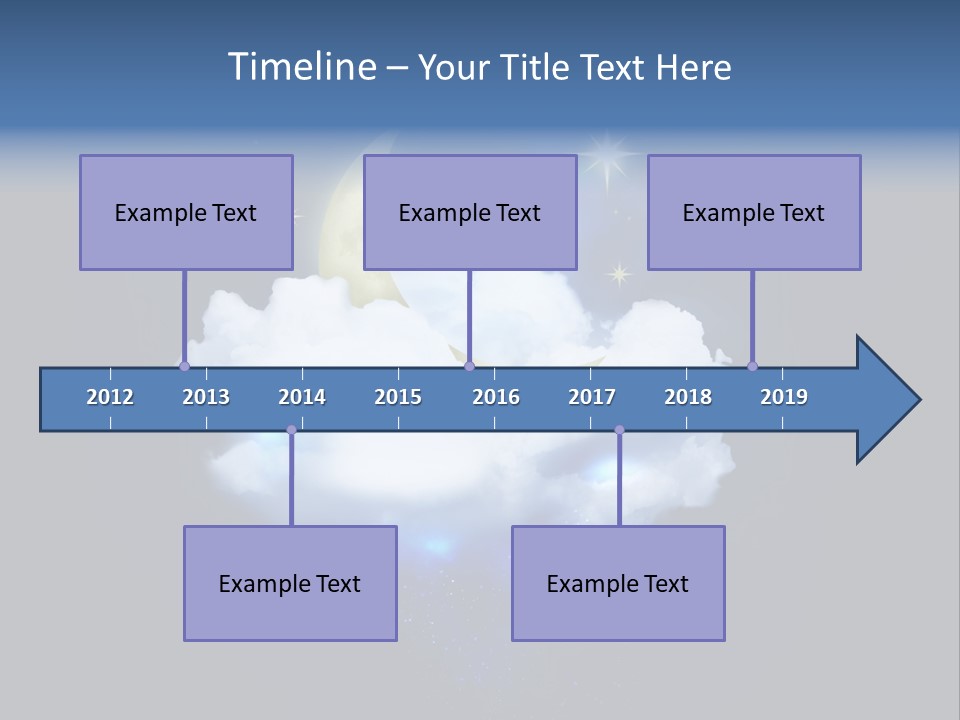 Scene Moon Space PowerPoint Template