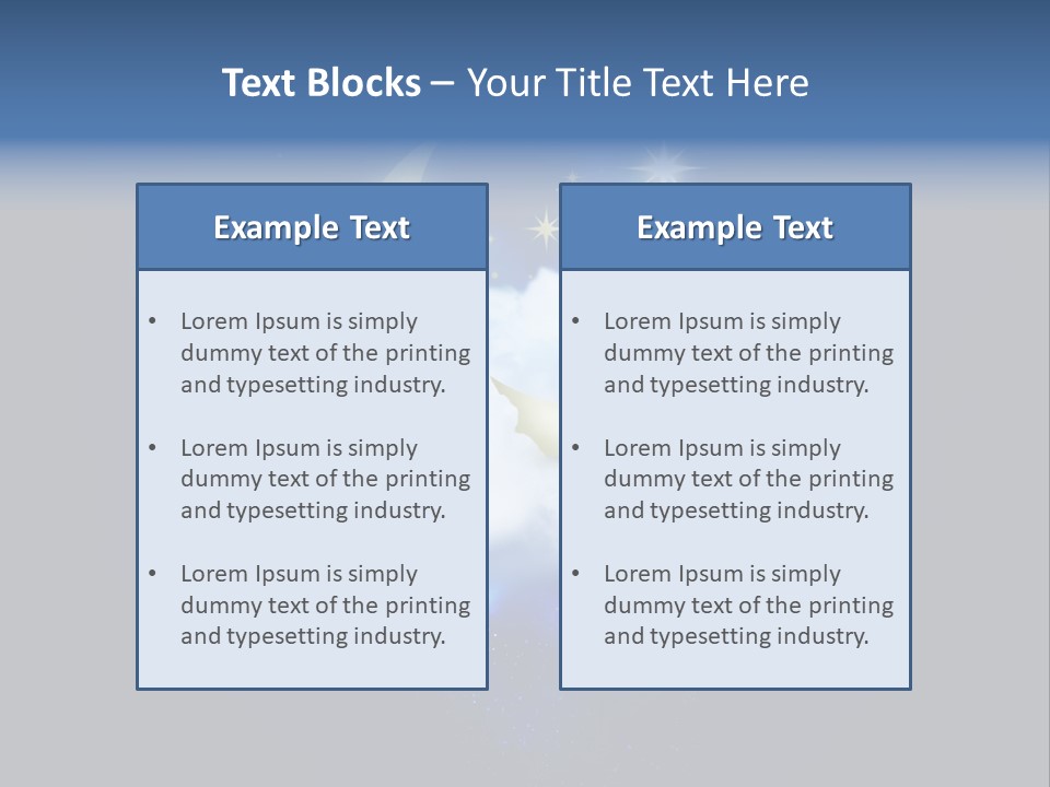 Scene Moon Space PowerPoint Template