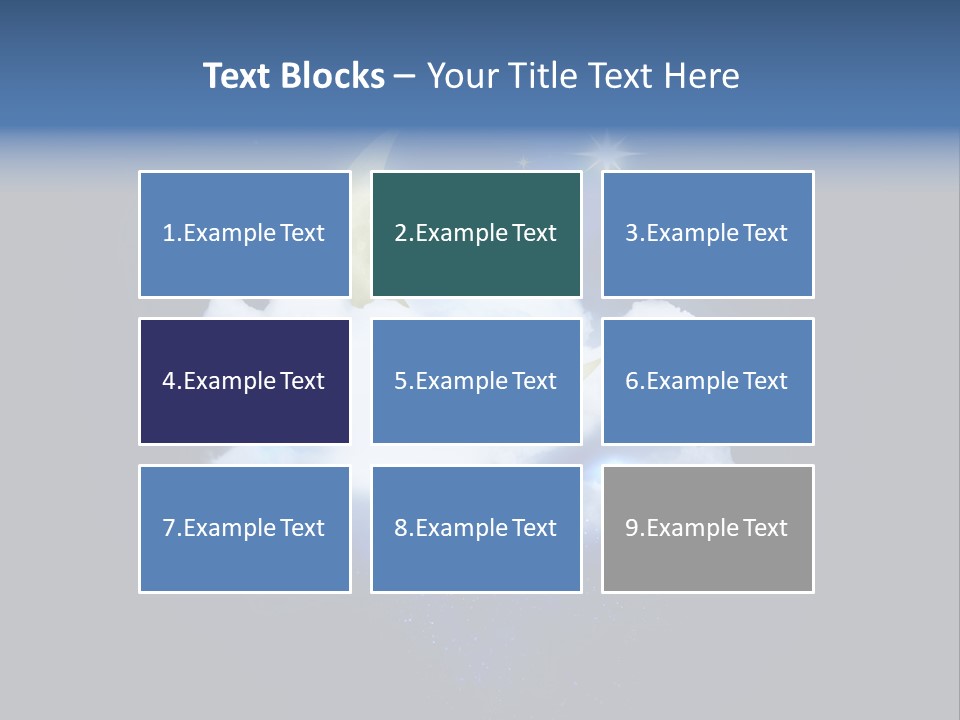 Scene Moon Space PowerPoint Template