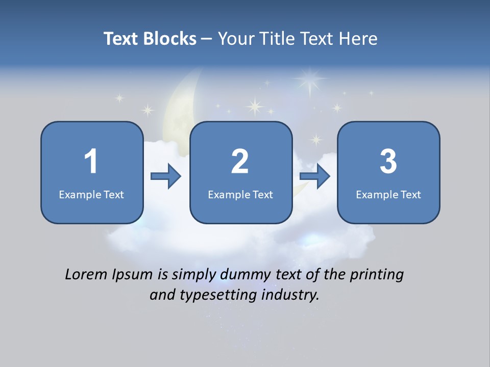 Scene Moon Space PowerPoint Template