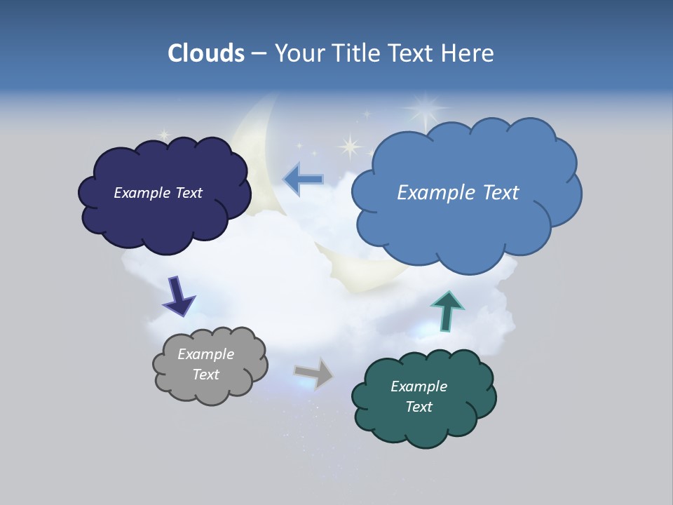 Scene Moon Space PowerPoint Template