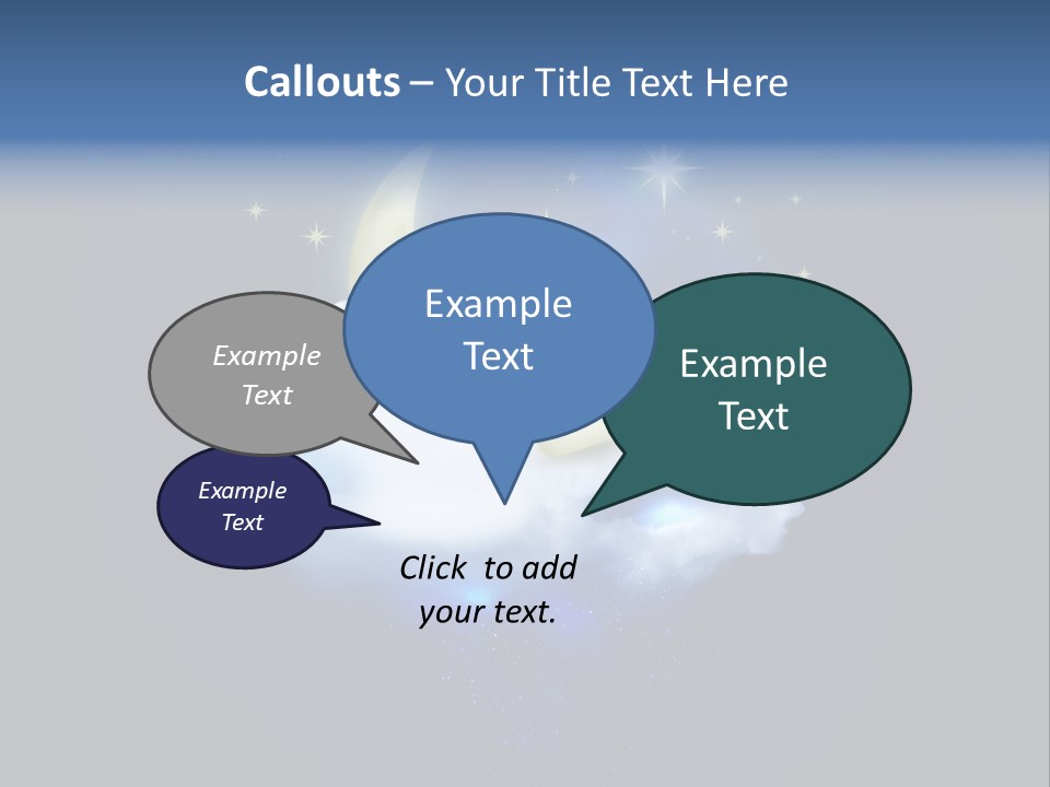 Scene Moon Space PowerPoint Template