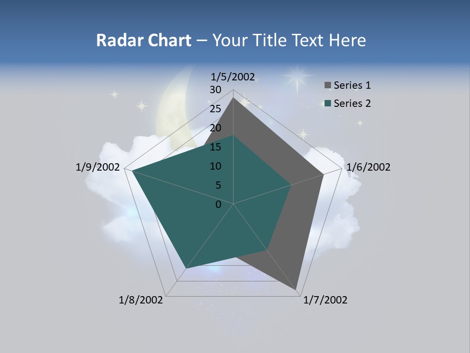 Scene Moon Space PowerPoint Template