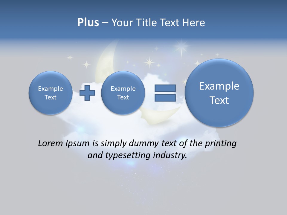 Scene Moon Space PowerPoint Template