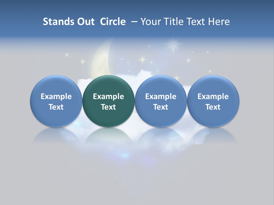 Scene Moon Space PowerPoint Template