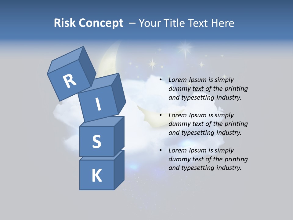 Scene Moon Space PowerPoint Template