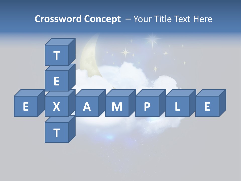 Scene Moon Space PowerPoint Template