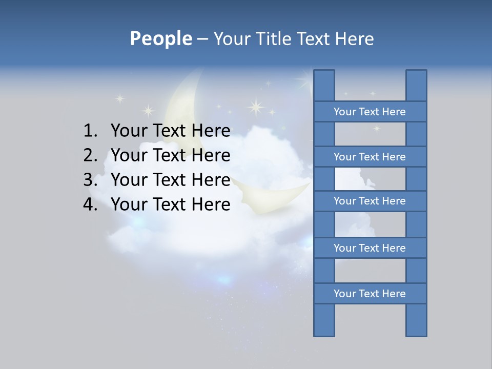 Scene Moon Space PowerPoint Template