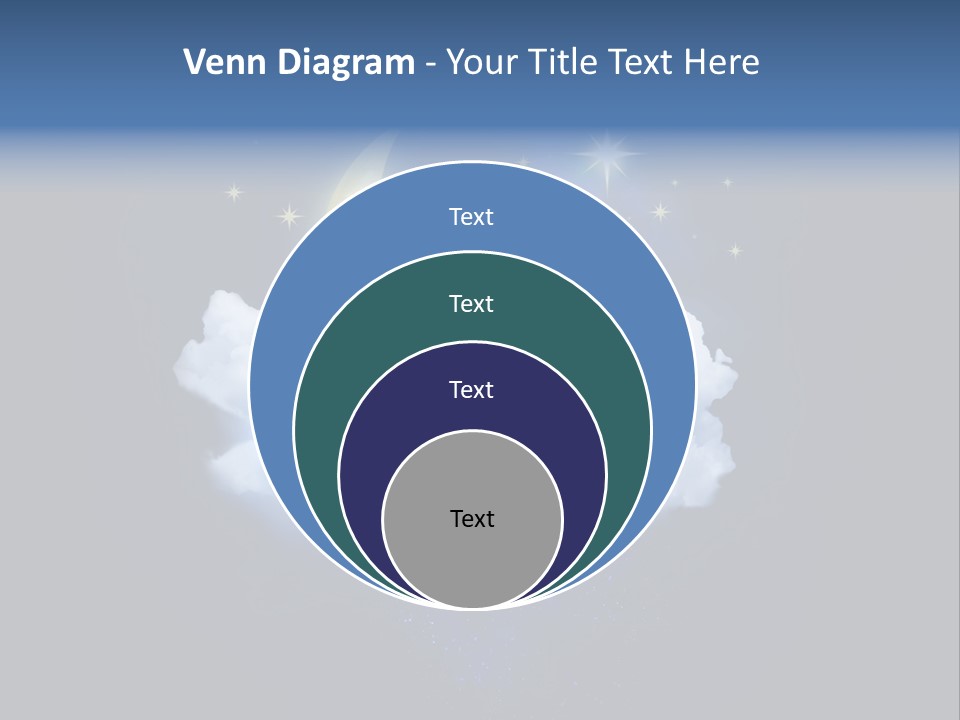 Scene Moon Space PowerPoint Template