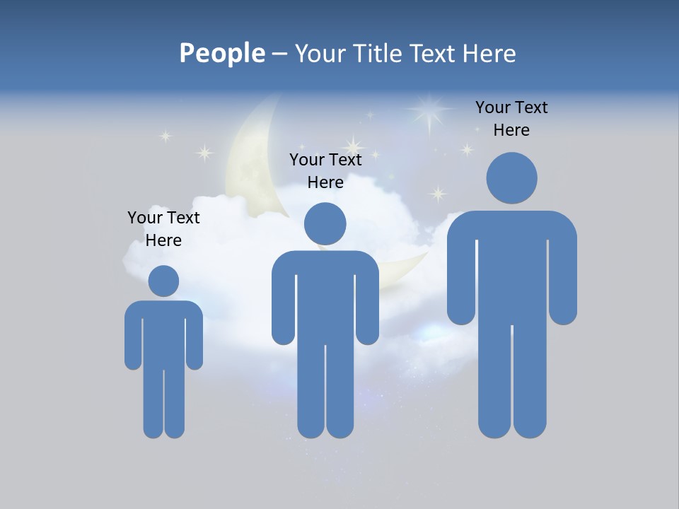 Scene Moon Space PowerPoint Template