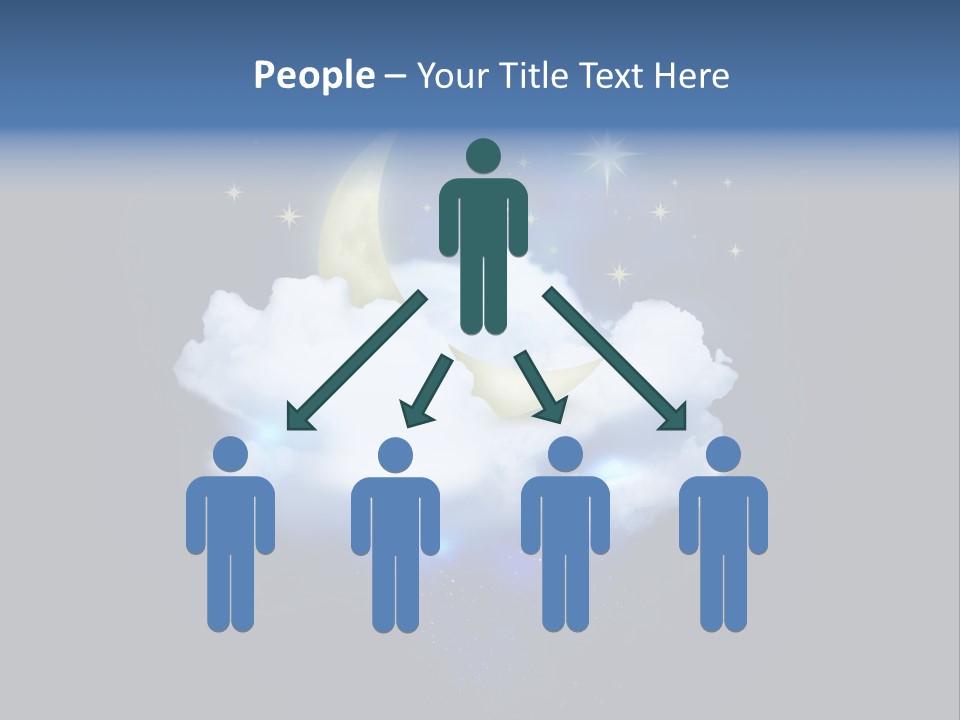 Scene Moon Space PowerPoint Template