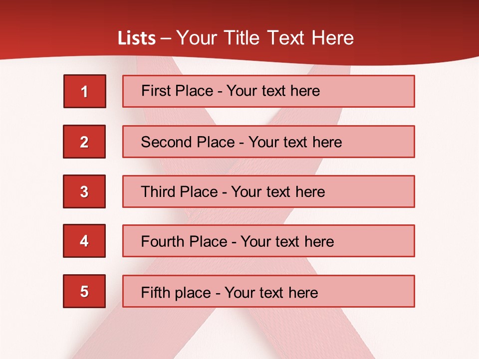 Achievement Medal Place PowerPoint Template
