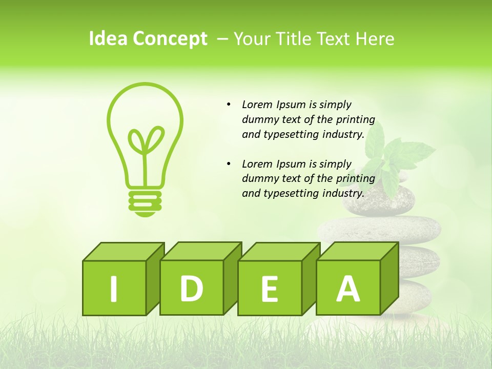 Medicinal Leaf Still PowerPoint Template