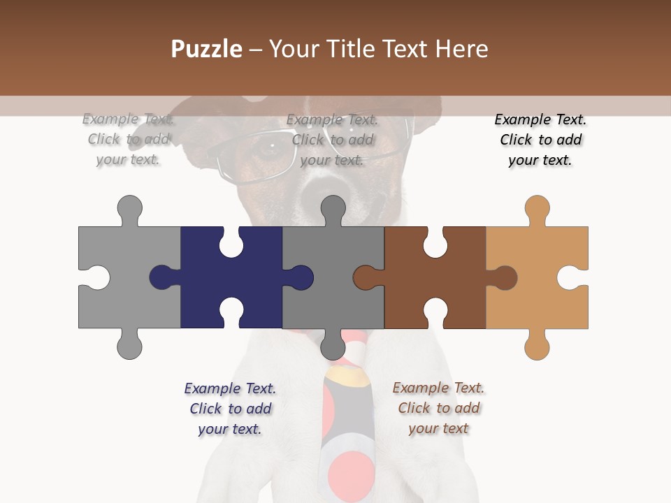 Glasses Document Pencil PowerPoint Template