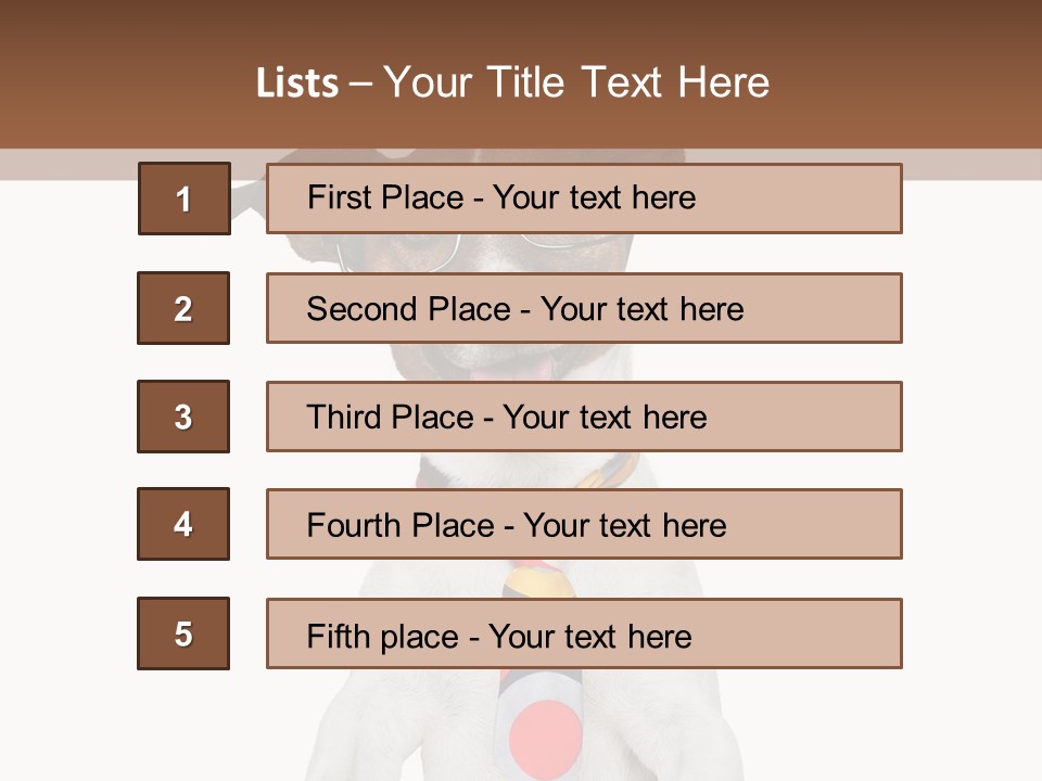 Glasses Document Pencil PowerPoint Template