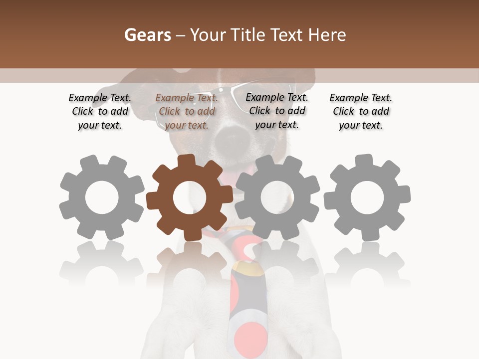 Glasses Document Pencil PowerPoint Template