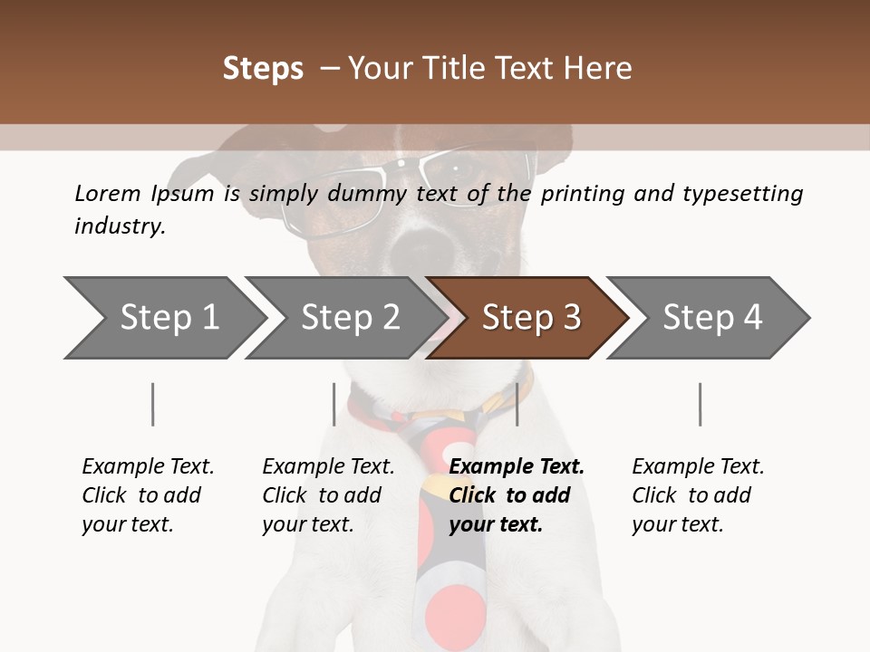 Glasses Document Pencil PowerPoint Template