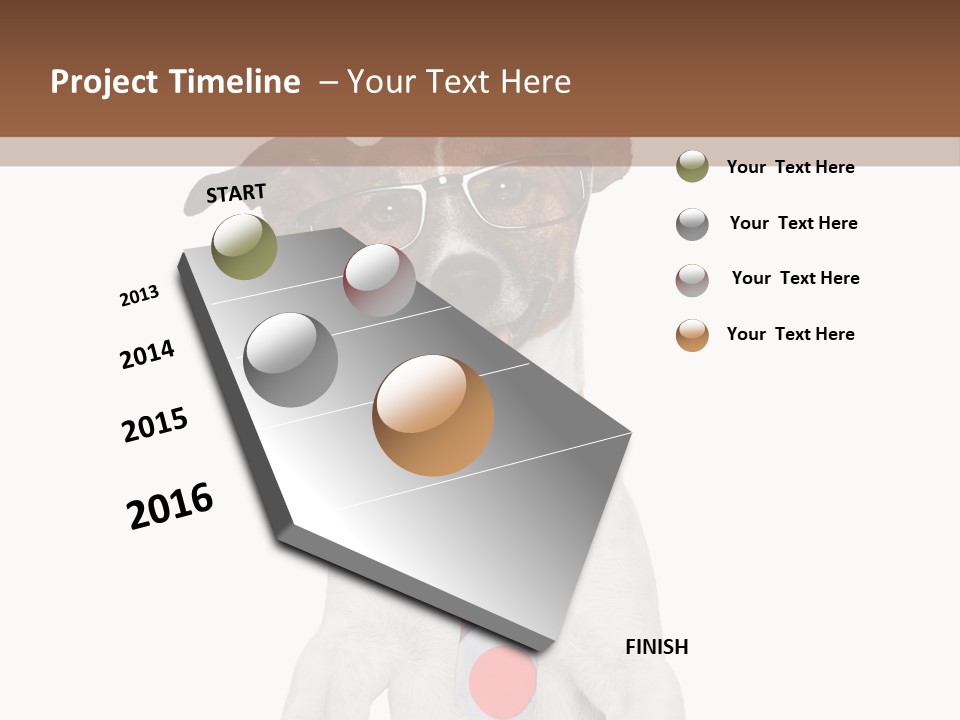 Glasses Document Pencil PowerPoint Template