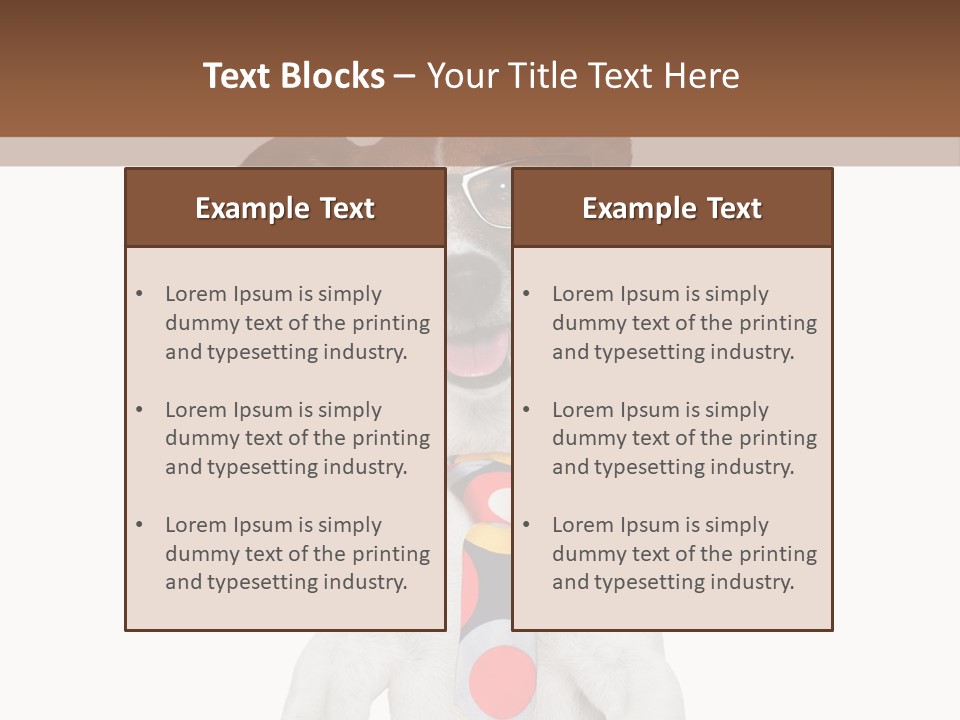 Glasses Document Pencil PowerPoint Template