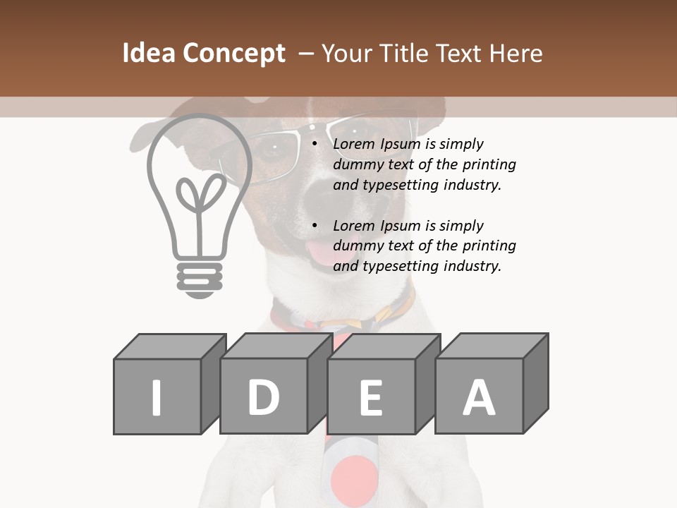 Glasses Document Pencil PowerPoint Template