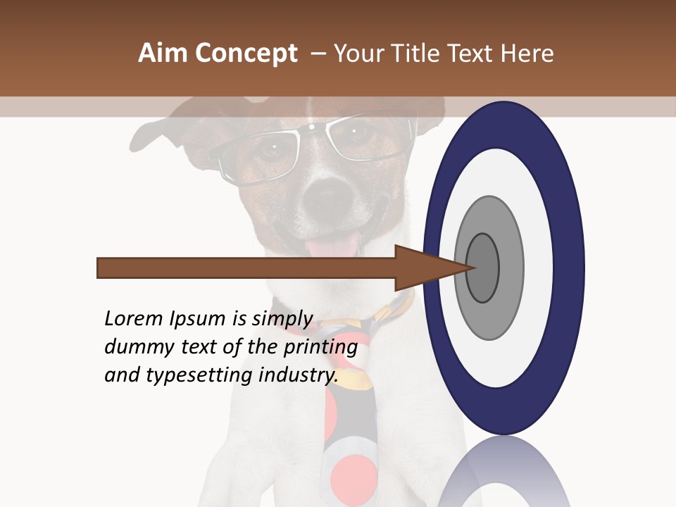 Glasses Document Pencil PowerPoint Template