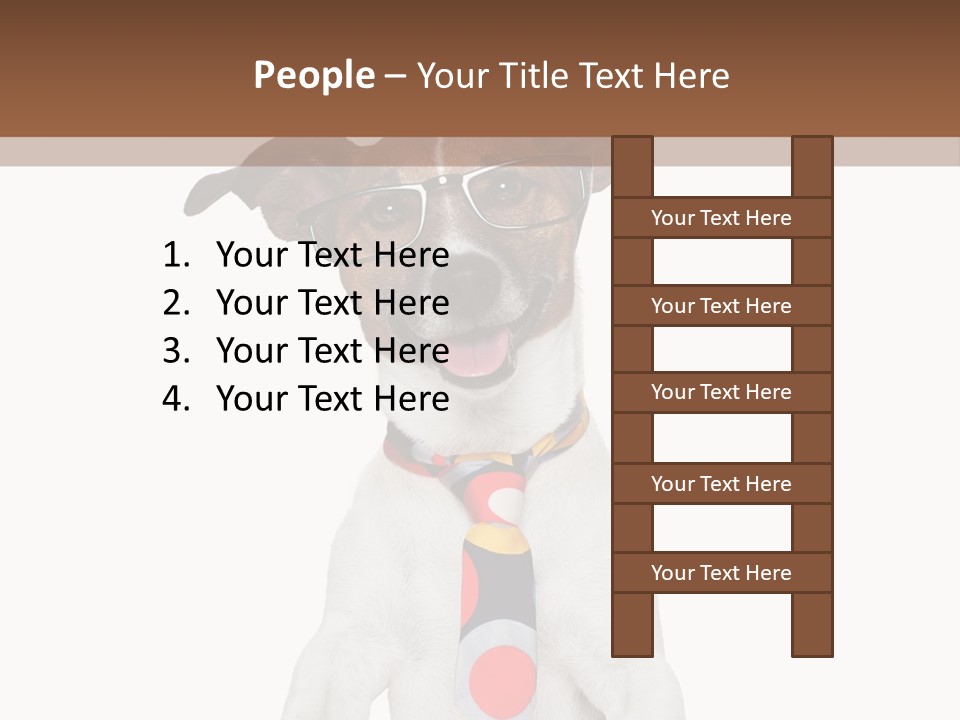 Glasses Document Pencil PowerPoint Template