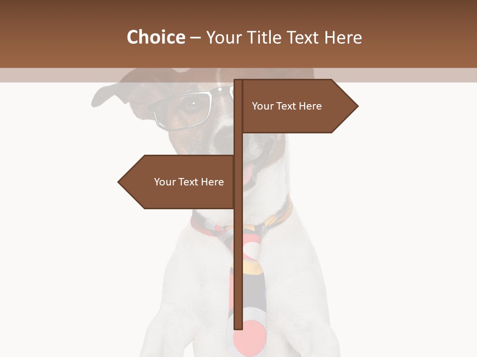 Glasses Document Pencil PowerPoint Template
