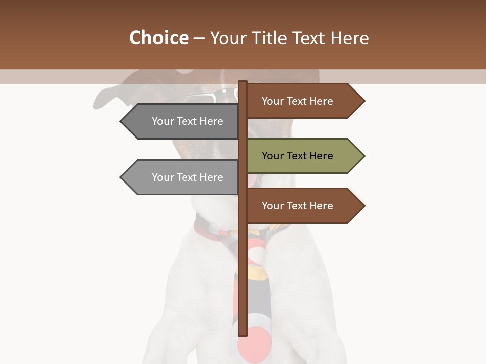 Glasses Document Pencil PowerPoint Template