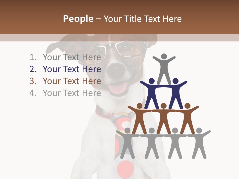 Glasses Document Pencil PowerPoint Template