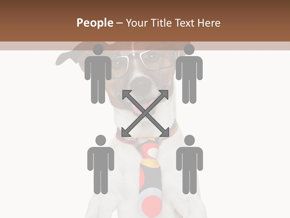 Glasses Document Pencil PowerPoint Template