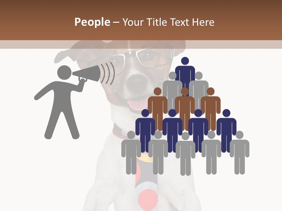 Glasses Document Pencil PowerPoint Template