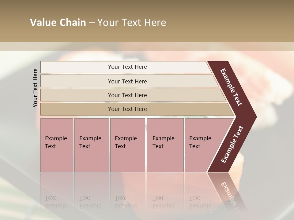 A Plate Of Sushi On A Bamboo Mat PowerPoint Template