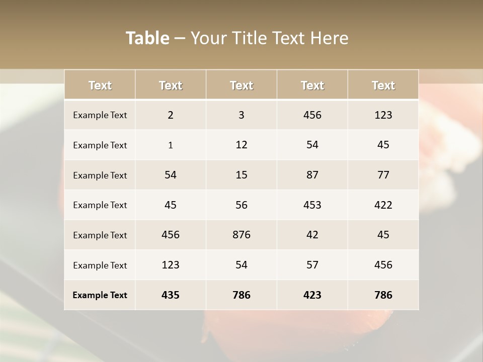 A Plate Of Sushi On A Bamboo Mat PowerPoint Template