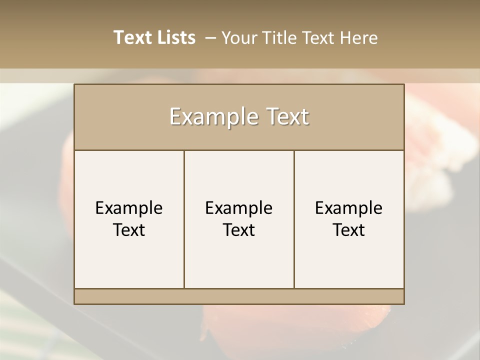 A Plate Of Sushi On A Bamboo Mat PowerPoint Template