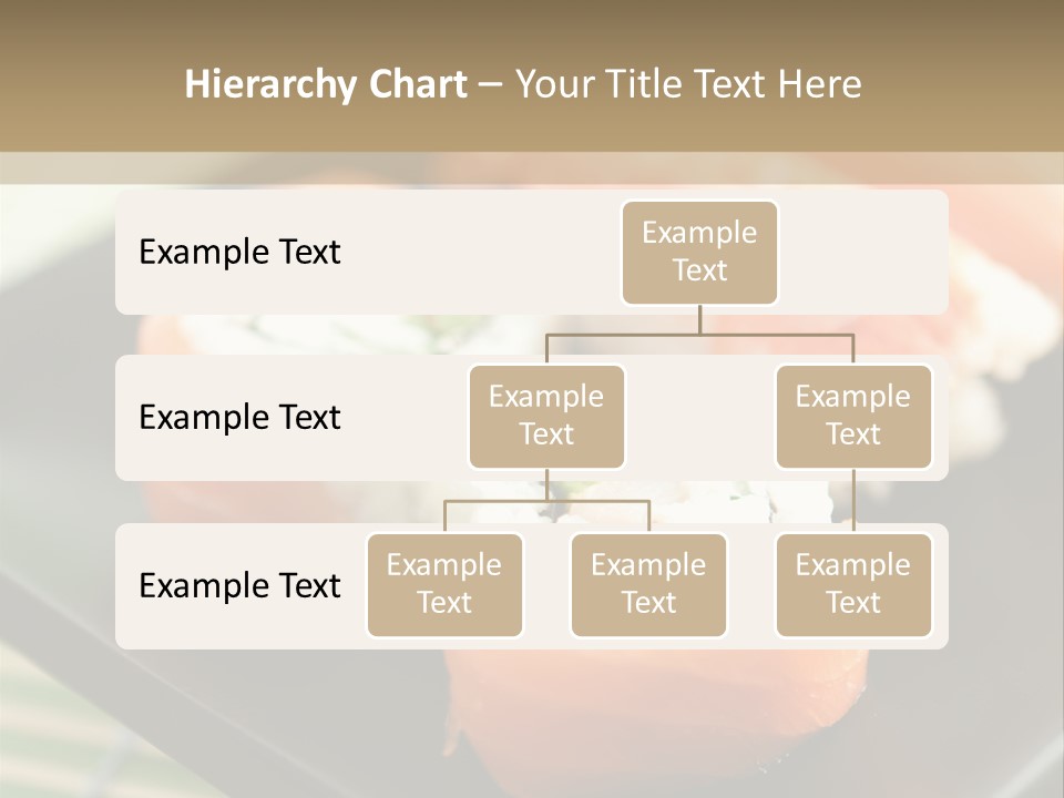 A Plate Of Sushi On A Bamboo Mat PowerPoint Template