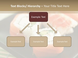 A Plate Of Sushi On A Bamboo Mat PowerPoint Template
