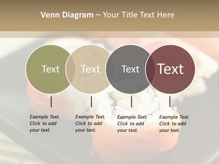 A Plate Of Sushi On A Bamboo Mat PowerPoint Template