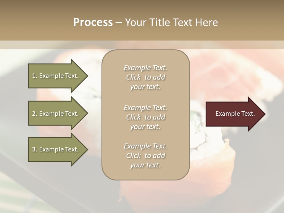 A Plate Of Sushi On A Bamboo Mat PowerPoint Template