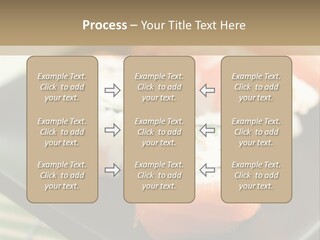 A Plate Of Sushi On A Bamboo Mat PowerPoint Template