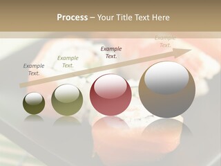 A Plate Of Sushi On A Bamboo Mat PowerPoint Template