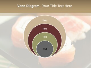 A Plate Of Sushi On A Bamboo Mat PowerPoint Template
