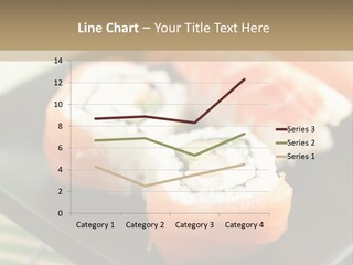 A Plate Of Sushi On A Bamboo Mat PowerPoint Template