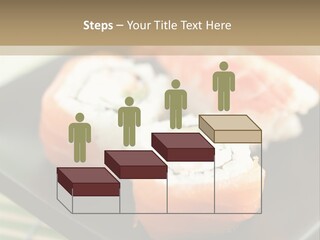 A Plate Of Sushi On A Bamboo Mat PowerPoint Template
