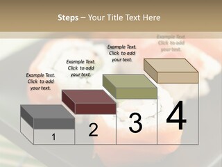 A Plate Of Sushi On A Bamboo Mat PowerPoint Template