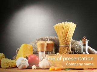 Dinner Chili Macaroni PowerPoint Template