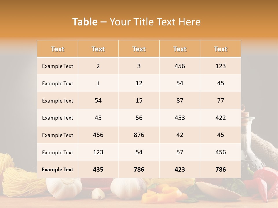 Dinner Chili Macaroni PowerPoint Template