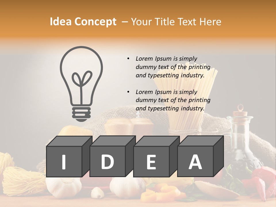 Dinner Chili Macaroni PowerPoint Template